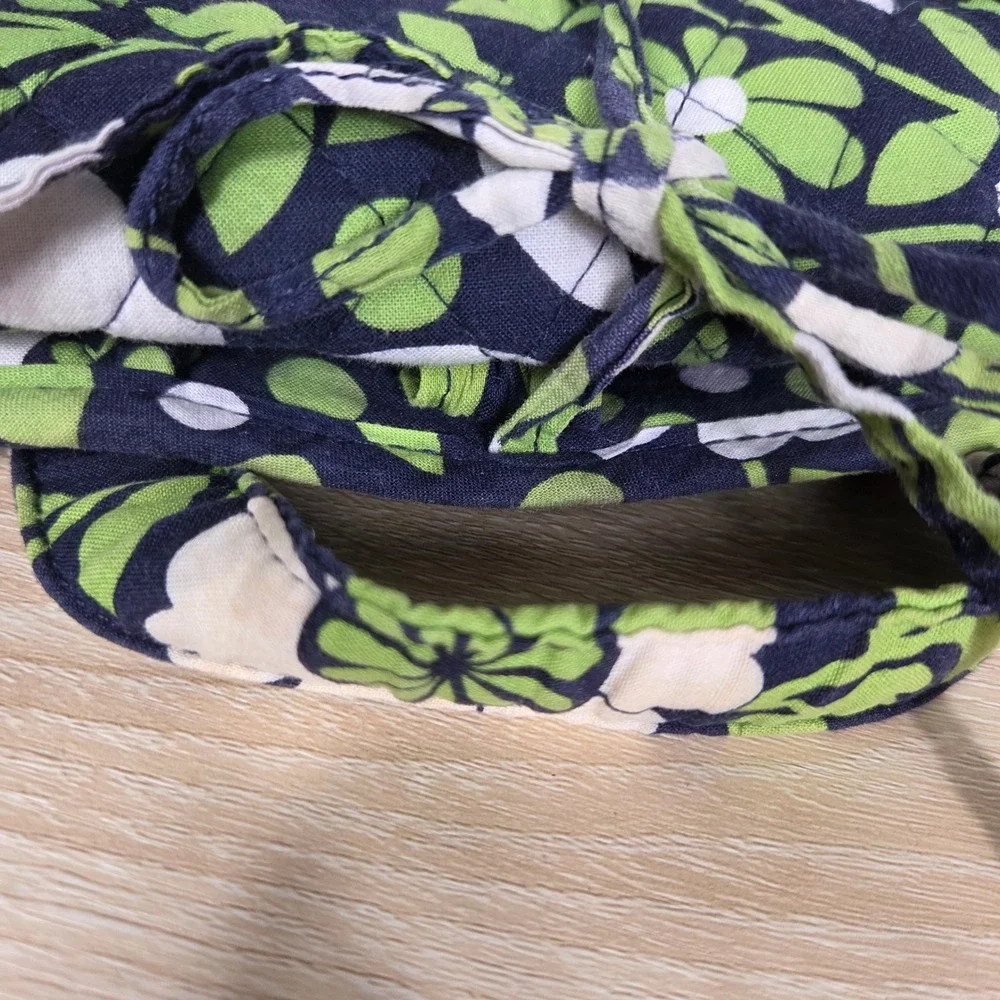 Vera Bradley Lucky You Hanging Travel Organizer Navy Green White Floral Retired